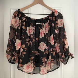 American eagle floral blouse